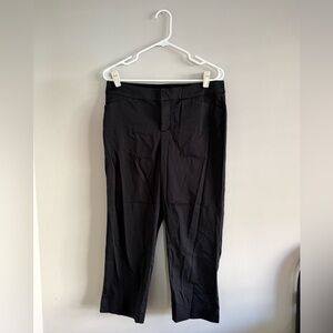 Soma Women’s Black Dress Pants - Tailored Cropped Straight Leg